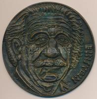 DN "Einstein" Br emlékplakett (92mm), jelzetlen, Cséri Lajos (1928-) műve T:2