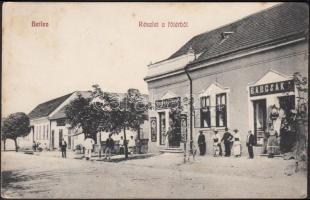 Bethlen, Főtér, Babcsák Gerő kereskedése / shop on main square (small tear)