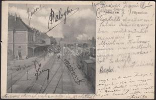 Kolozsvár, vasútállomás / railway station (b)