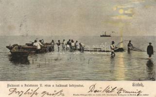 Siófok, a halászat befejezése (fl)