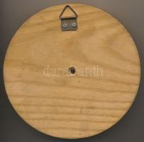 DN Erotikus mitológiai jelenetet ábrázoló Br emlékplakett (107mm) fatalpon, jelzetlen, Berán Lajos (...