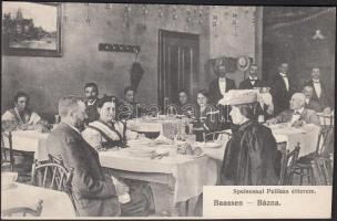 Bázna, Pelikán étterem / restaurant interior (cut)