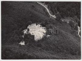 cca 1960-1970 Légifotó, Máré vára, 12x17 cm
