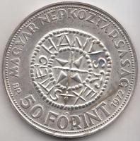 1972. 50Ft Ag + 100Ft Ag "Szt.István" pár T:BU