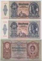 1932. 50P T:II + 1941. 20P (2x) T:I,I-