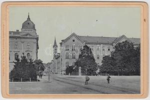cca 1890 Zagreb Sveuciliste fotó / photo 17x11 cm