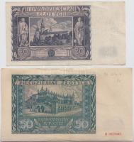 Lengyelország 1929. 50Zl + 1936. 20Zl + 1940. 100Zl + 1941. 50Zl T:III(kis beszakadás),II-
Poland 19...