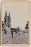 cca 1890 Zagreb fotó (kis szakadás) / photo (small tear) 17x11 cm