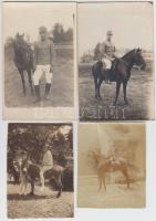 cca 1910 4 db lovas fotó / horses photo