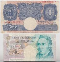 Nagy Britannia/Bank of England 1948. 1Ł + 1990. 5Ł T:III
Great Britain/Bank of England 1948. 1 Pound...