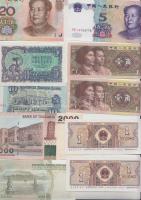 10db vegyes bankjegy T:I 10pcs of mixed banknotes C:UNC