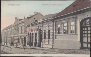 Szilágysomlyó, Megyeház utca, Silvánia épület / street (EK)