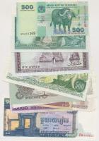10db vegyes bankjegy T:I,I- 10pcs of mixed banknotes C:UNC,AU