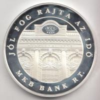 2005. MKB "55 éves az MKB" Ag(999) emlékérem (31g/42mm) dísztokban T:PP