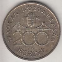 1992. 200Ft Ag "MNB" T:2 Adamo F13