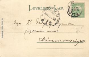 Szászváros, Café Eisenberger, collage