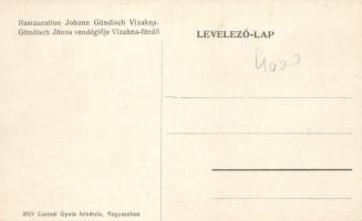 Vízakna, Gündisch János vendéglője / restaurant