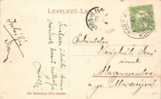 Nagyalmás, Fő utca, Karácsonyi János kereskedése / main street, shop