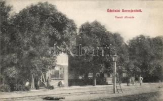 Borosjenő, vasútállomás; kiadja Kleindl Mátyás / railway station