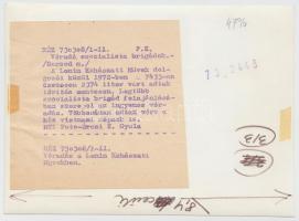 1973 Sajtófotó feliratozva: Önkéntes véradók Borsod megyében, több százan adtak vért a hős vietnámi ...