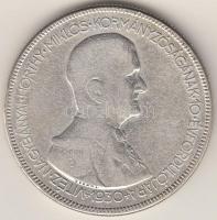 1930. 5P Ag "Horthy-jobbra" T:3 Adamo P8