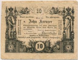 Ausztria 1860. 10Kr T:II-,III Austria 1860. 10 Kreuzer C:VF,F