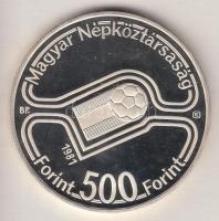 1981. 500Ft Ag "Labdarúgó VB-3 játékos" T:PP