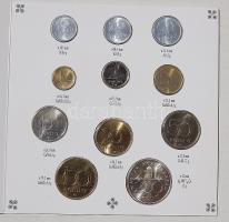 1971-78, 1980-81, 1983-88, 1993. (benne 200Ft-os Ag) teljes szettek, benne ritkák, mint 87+88, 17 klf db a ritkább zsebformátumú kiadásban! T:BU