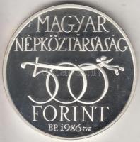 1986. 500Ft Ag "Budavár visszavétele 1686" T:PP