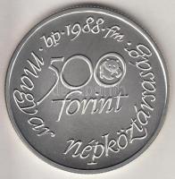 1988. 500Ft Ag "Világ vadvédelmi alap" T:BU