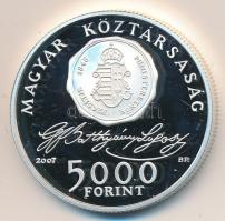 2007. 5000Ft Ag "Batthyány Lajos" T:PP Tanúsítvánnyal!