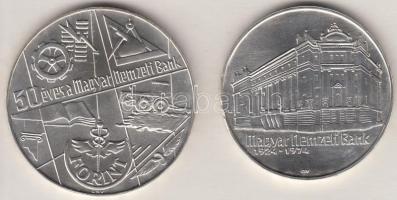 1974. 50Ft Ag + 100Ft Ag "MNB" pár T:BU