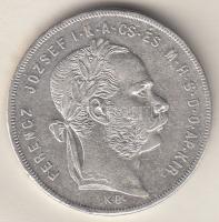 1879KB 1Ft Ag "Középcímer" T:2,2-