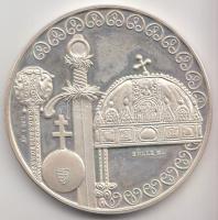 Sülle Mária 2000. "A Magyar Állam 1000 éves" Ag emlékérem (31.17g/0.925/42.5mm) dísztokban T:PP Csak 3000db!