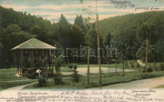 Savanyúkút-fürdő, Sauerbrunn; tenniszpálya / lawn tennis court