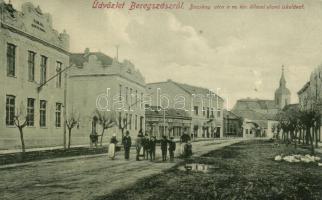 Beregszász, Bocskai utca, elemi iskola / street of school (Rb)
