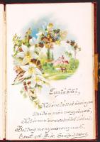 cca 1910 Emlékkönyv rajzokkal
