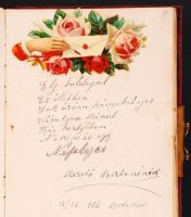 cca 1910 Emlékkönyv rajzokkal