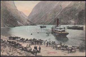 Gudvangen, steamships