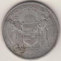 1930. 5P Ag "Horthy-jobbra" T:3,3- karc
Adamo P8