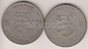 1947. 5Ft Ag "Kossuth" (2x) T:3
Adamo F8.1