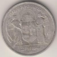1930. 5P Ag "Horthy-jobbra" T:3
Adamo P8