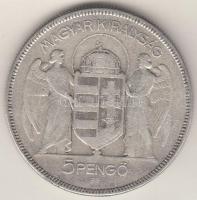 1930. 5P Ag "Horthy-jobbra" T:3
Adamo P8