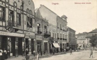 Ungvár, Rákóczi utca, Jaczik András kereskedése; Földesi Gyula kiadása / shops