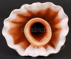 Győrbíró Enikő (1932-1999): Menyasszony. Festett kerámia, jelzett, hibátlan, m:28 cm