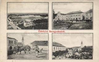 Beregszász, Meisels Áron péksége, zsinagóga / baker's shop, synagogue
