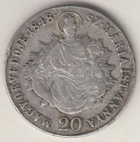 1848KB 20Kr Ag "V. Ferdinánd" T:2- ph