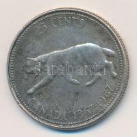 Kanada 1967. 25c Ag T:2 patina
Canada 1967. 25 Cents C:XF patina