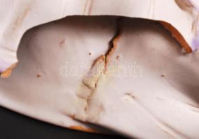 Győrbíró Enikő (1932-1999): Merengő. Festett kerámia, jelzett, sérült, m:20 cm