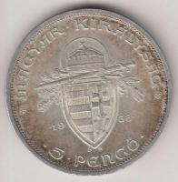 1938. 5P Ag "Szent István" T:2
Adamo P8.1